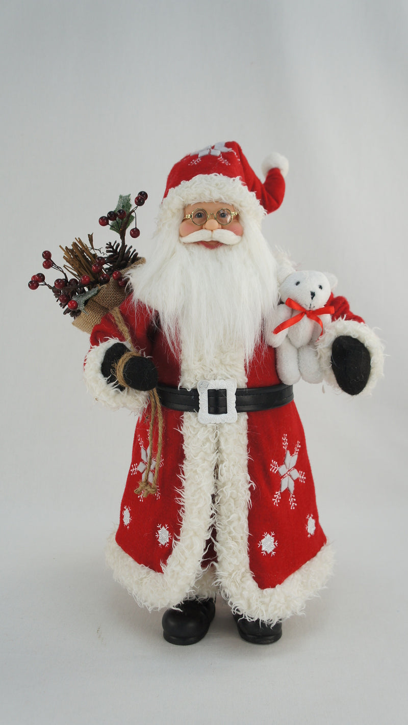 18 Inch Traditional Standing Santa - The Country Christmas Loft