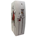Cardinal Birdhouses Prelit Glass Vase - 1 Cardinal