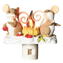 Charming Tails Mice by Campfire Night Light - Home & Living >> Lighting >> Nightlights - by Roman