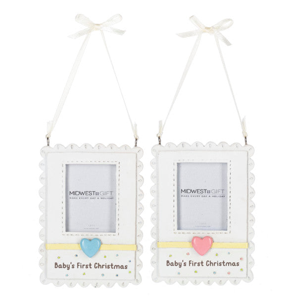 Baby's First Christmas - Photo Frame Ornament -