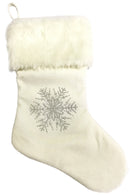 20 Inch Sequin Snowflake Stocking - Christmas >> Stockings - by Season's Design - view 3