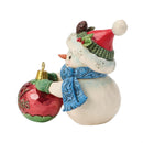 Snowman Ball Ornament Mini Figurine