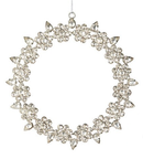 Rhinestone Wreath Ornament - - Christmas >> Ornaments >> Metal - by Park Hill Collections - view 2