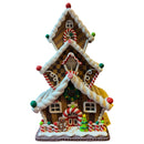 13"H B/O Lighted Holiday Gingerbread House