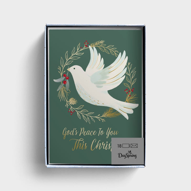 God's Peace This Christmas - 18 Christmas Boxed Cards and Envelopes, KJV
