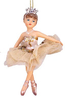 Dancing Ballerina With Gold Dress