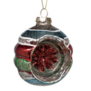 Vintage‑Style Reflector Indent Glass Ornament - Christmas >> Ornaments >> Glass - by Gerson