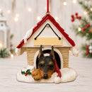 Ceramic Doghouse Ornament - Miniature Pinscher - Animals - by E&S Pets - view 2