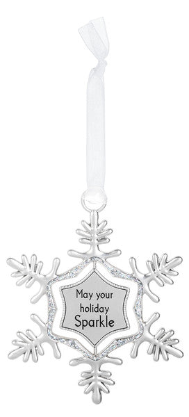 Swirling Snowflake Ornament - Make your holiday Sparkle - The Country Christmas Loft