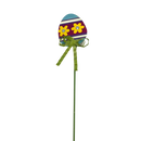 15 Inch Metal & Wood Spring Stake - Egg