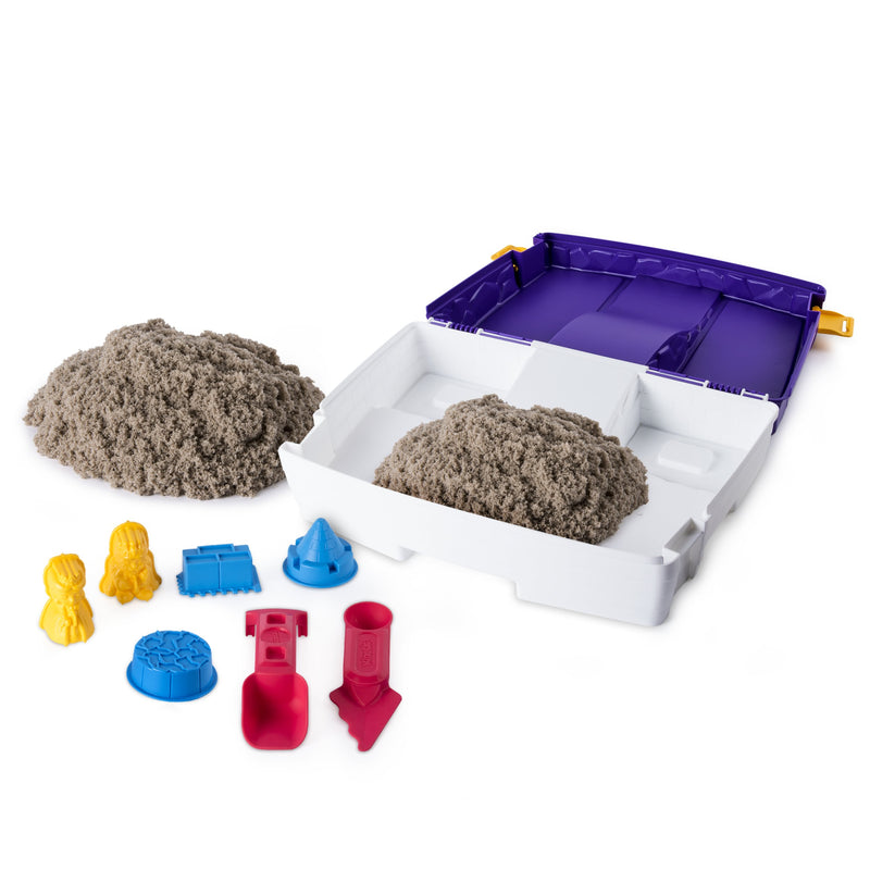 Kinetic Sand - Folding Sand Box with 2 lbs and Mold and Tools - The Country Christmas Loft
