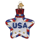 USA Star Glass Ornament - Christmas >> Ornaments >> Novelty - by Old World Christmas