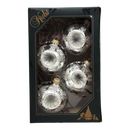 Krebs Value Glass Ornament 4 pack - Frosted Elegant Reflector