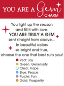 You Are A Gem Charm - Green