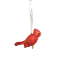 Handcarved Wood Ornament - Red Cardinal