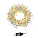 1000-Light Warm White LED White Wire Cluster Garland