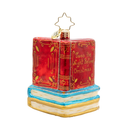 Christopher Radko Little Gem Glass Ornament - Santa’s Book Nook