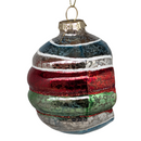 Vintage‑Style Reflector Indent Glass Ornament - Christmas >> Ornaments >> Glass - by Gerson - view 3