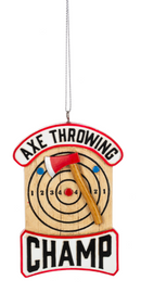 Axe Throwing Ornament