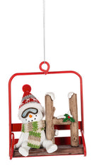 Chairlift Critter Ornament - Letter