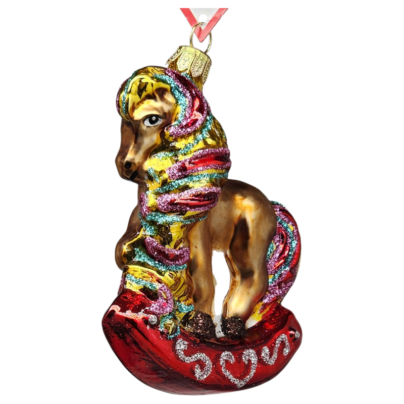 Adorable Rocking Horse Ornament