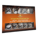 Skull Head 10 Light String Light Set