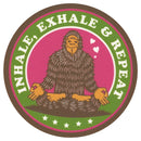 Sip Sip Hooray Coaster -  Big Foot Meditating - Inhale, Exhale, and Repeat
