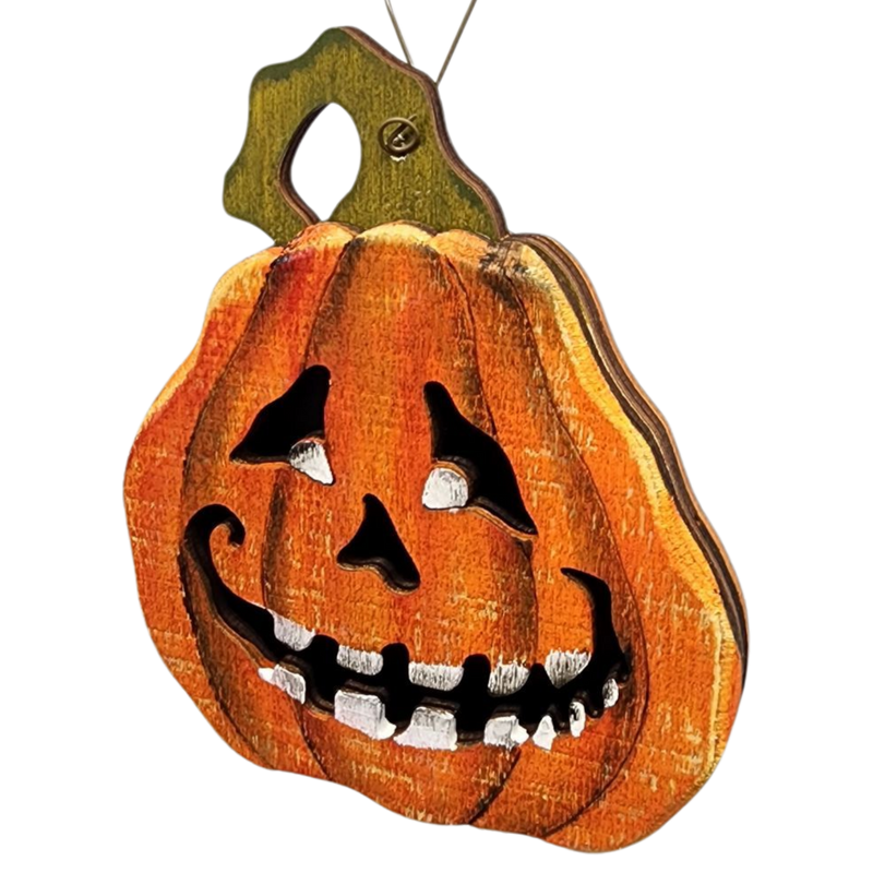 Spooky Smile Pumpkin Ornament