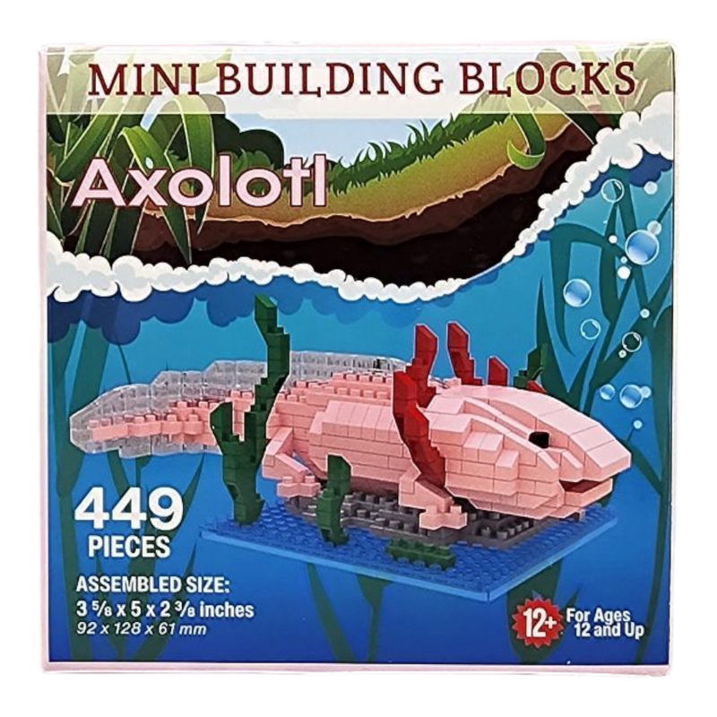 Microblocks Axolotal Mini Building Blocks - Axolotl | Country Christmas Loft – The Country ...