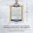 Official Commemorative Ornament of America’s 250th Anniversary - 2026 White House Christmas Collection