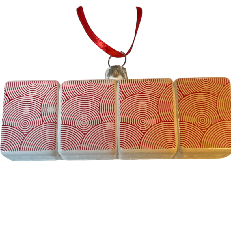 Glass Mahjong Ornament