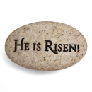 Scripture Stone - He is Risen