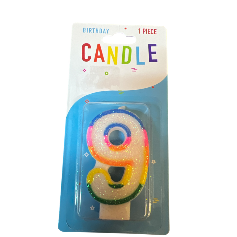 Colorful Birthday Candle - 9