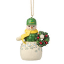 Snowman in John Deere Hat Ornament - Christmas >> Ornaments >> Snowmen - by Jim Shore