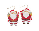 Waving Jolly Santa - Earrings - Gift Shoppe >> Jewelry >> Earrings - by Periwinkle By Barlow