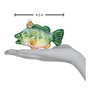 Largemouth Bass Glass Ornament
