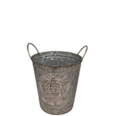 Honey Bee Embossed Galvanized Bucket - - Home & Living >> Garden - by Gerson - view 2