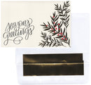 Season's Greetings Botanical Gold Foil Embossed Card Collection