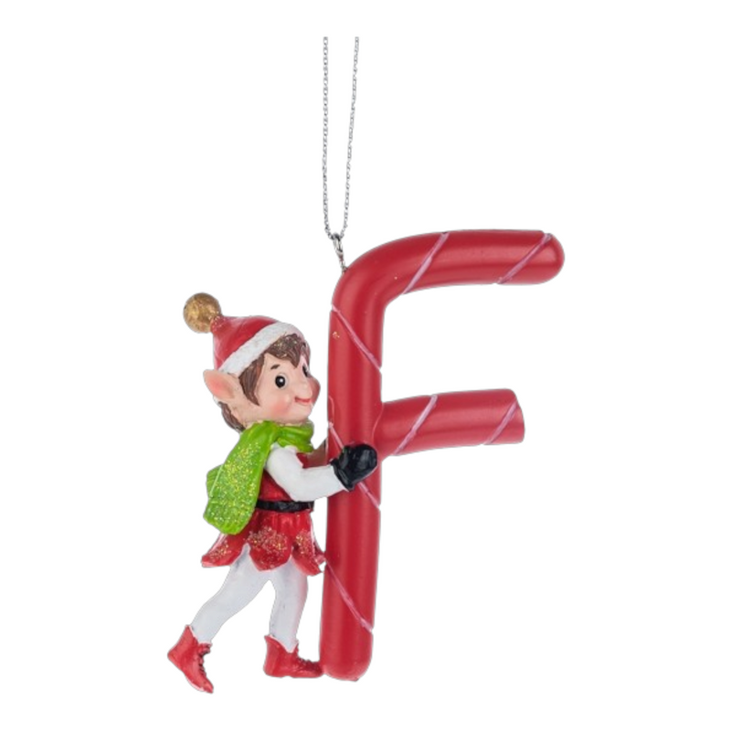 Kindness Elves Monogram Ornament -