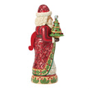 Nutcracker Santa Figurine With Tree Classic