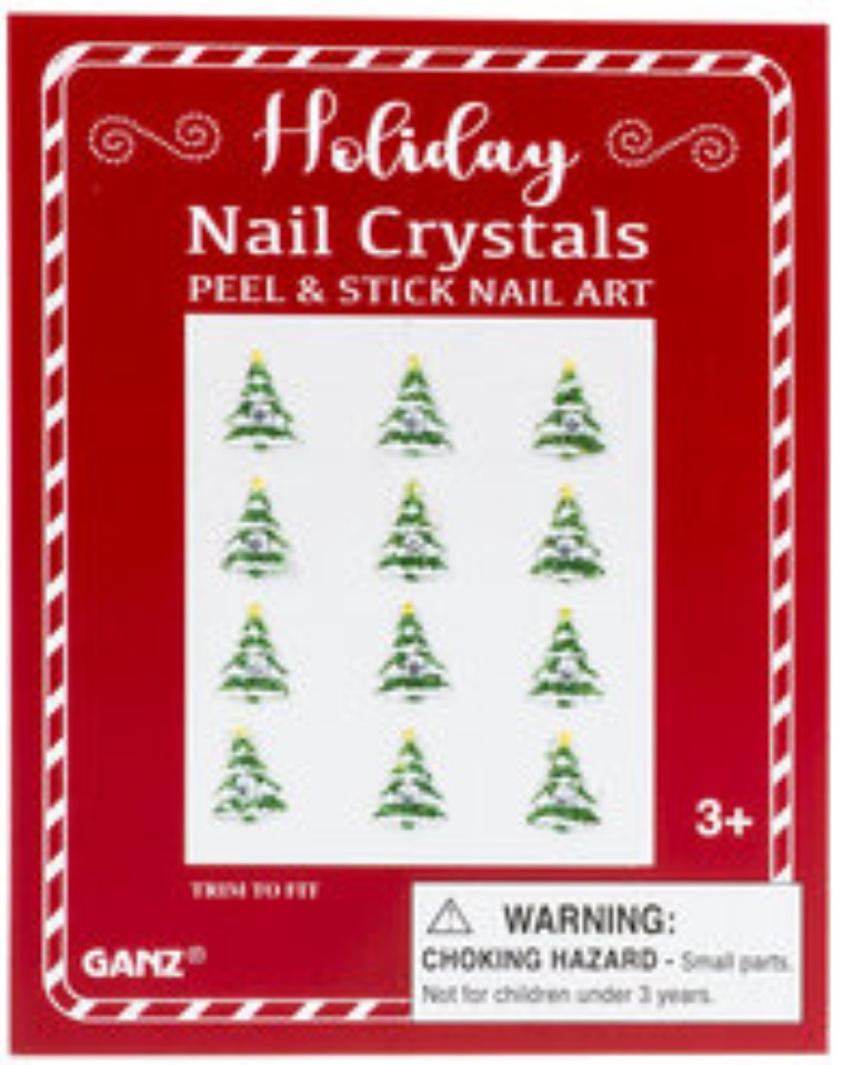 Holiday Nail Crystal Art - Christmas Tree - The Country Christmas Loft