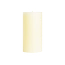 Mole Hollow Unscented Pillar Candle (Shell White) - - The Country Christmas Loft