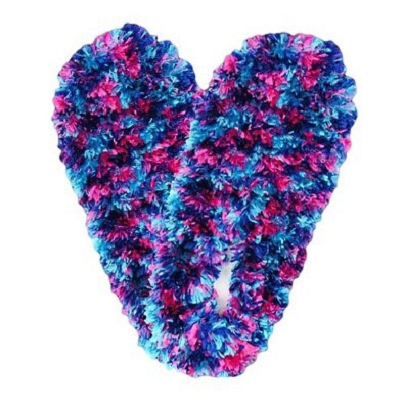 Fuzzy Footies Super Soft Slippers - Teal, Navy, and Fuchsia