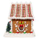 Lighted Gingerbread House With Ribbon Candy Roof - 9 Inch - Christmas >> Figurines >> Gingerbread - by Kurt Adler - view 4