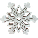 Resin Holiday Snowflake Shelf Sitter - Open Center