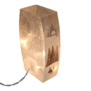 Lighted Glass Vase - Magical Winterland - Single House - 7¾ Inches tall