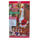 The Festive Porch Goose with Six Seasonal Outfits - 24 Inches Tall