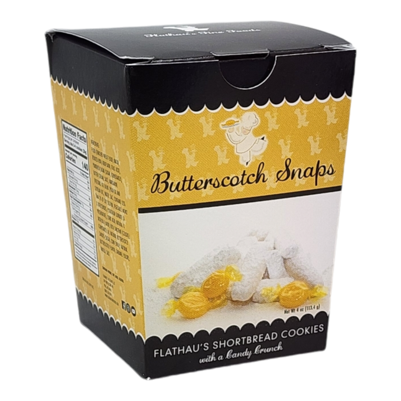 Flathau's Shortbread Snaps - 4 Ounce - Butterscotch