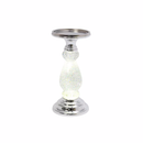 Lighted Spinning Waterglobe Candle Pedestal - Christmas >> Snowglobes - by Gerson