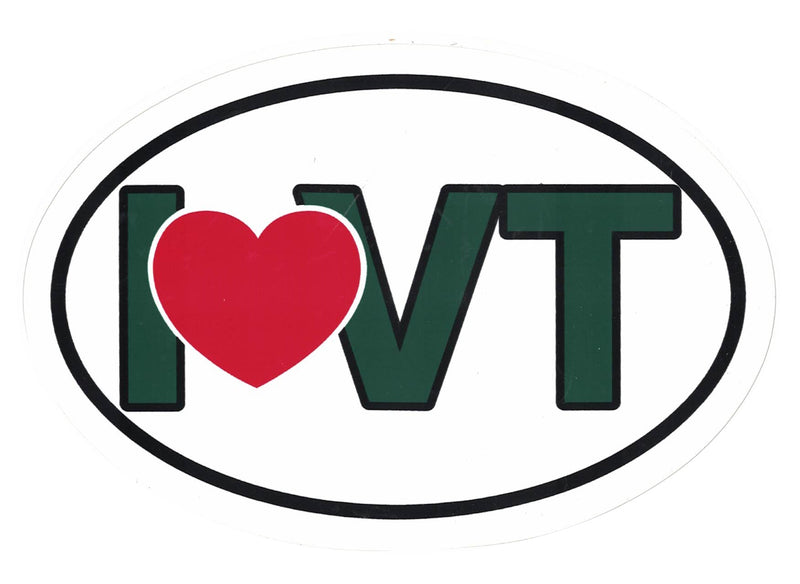 I ♥ VT - Large Vermont Euro Decal - The Country Christmas Loft